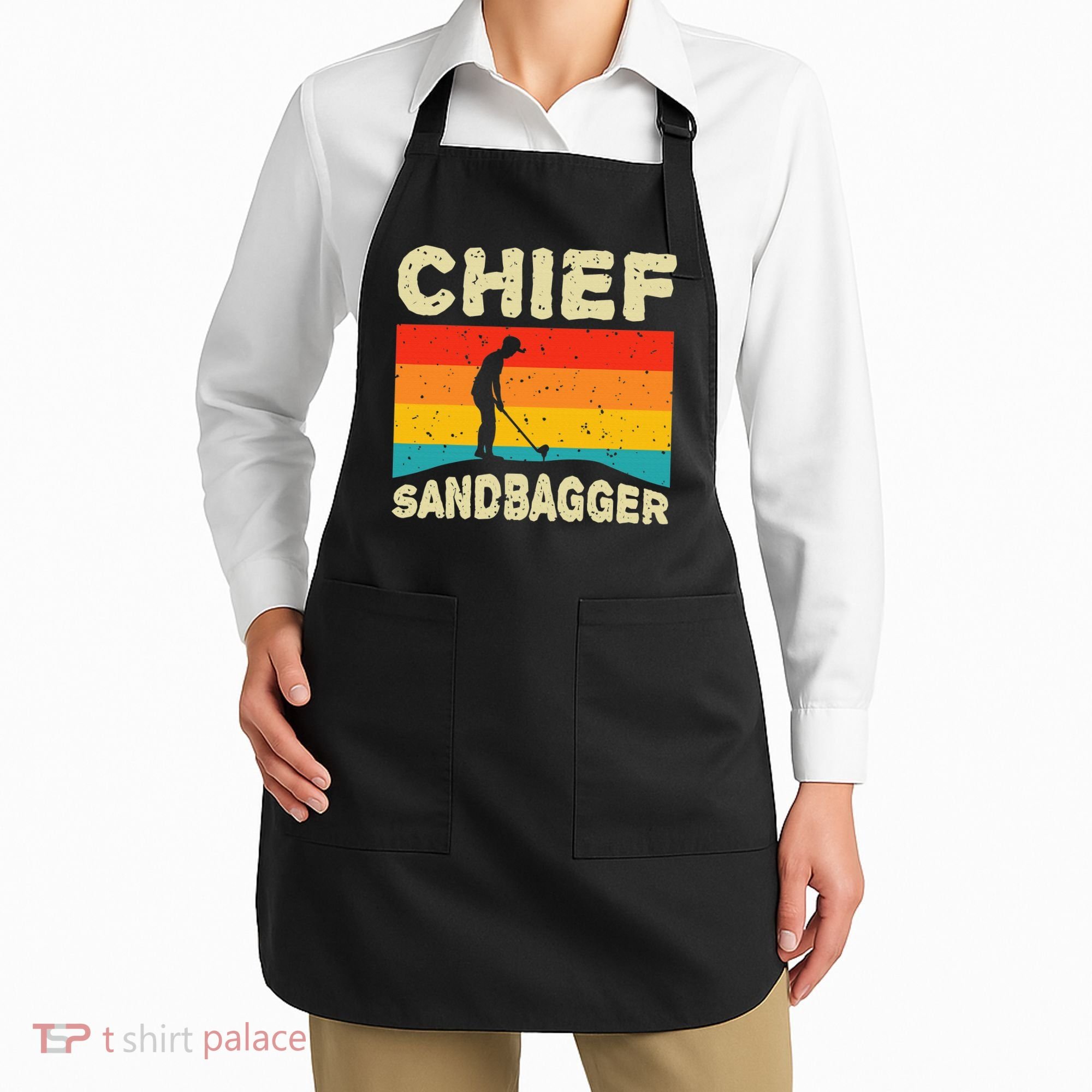 Chief Sandbagger Golfer Player Golf Lover Apron