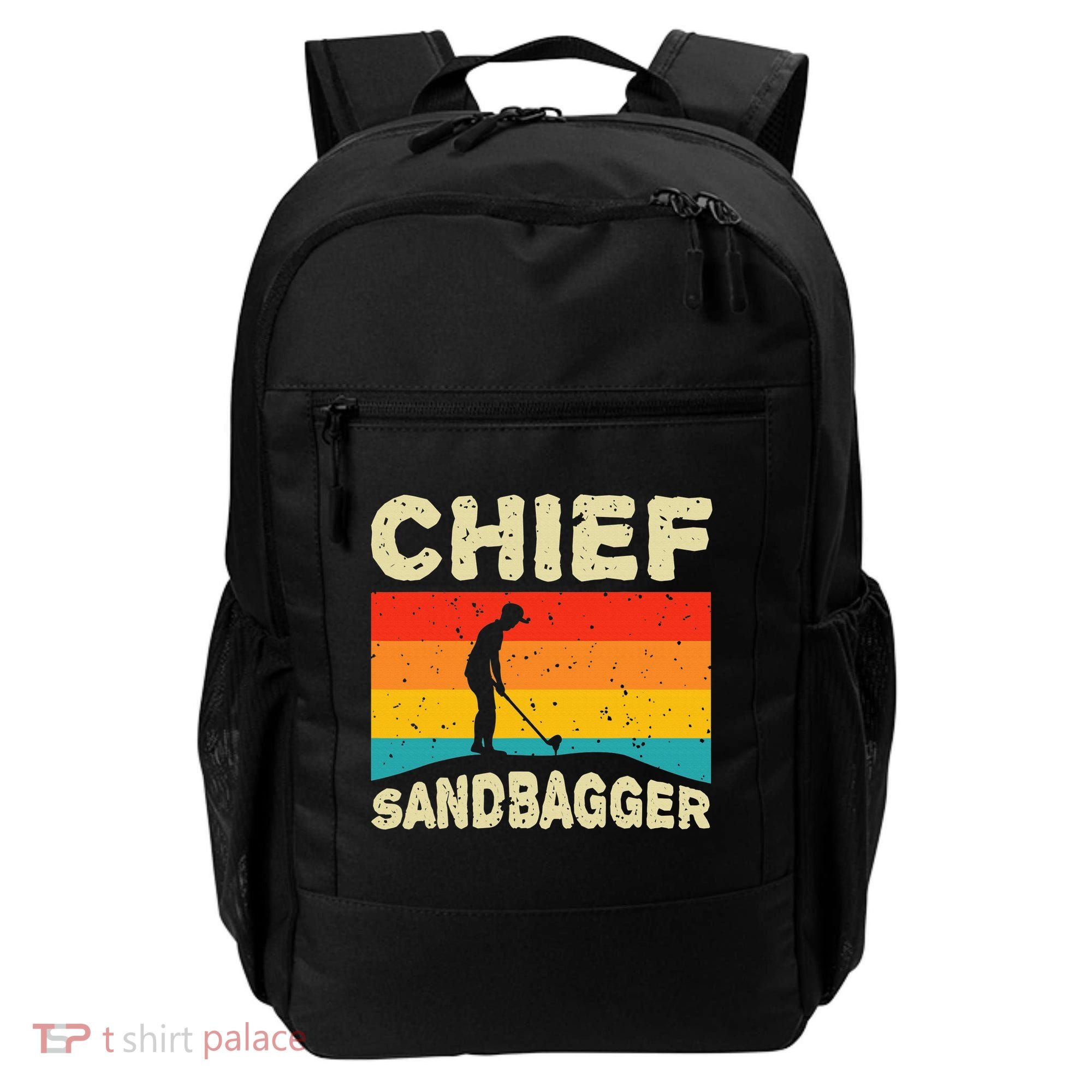 Chief Sandbagger Golfer Player Golf Lover Backpack