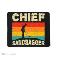 Chief Sandbagger Golfer Player Golf Lover Mousepad thumb 0