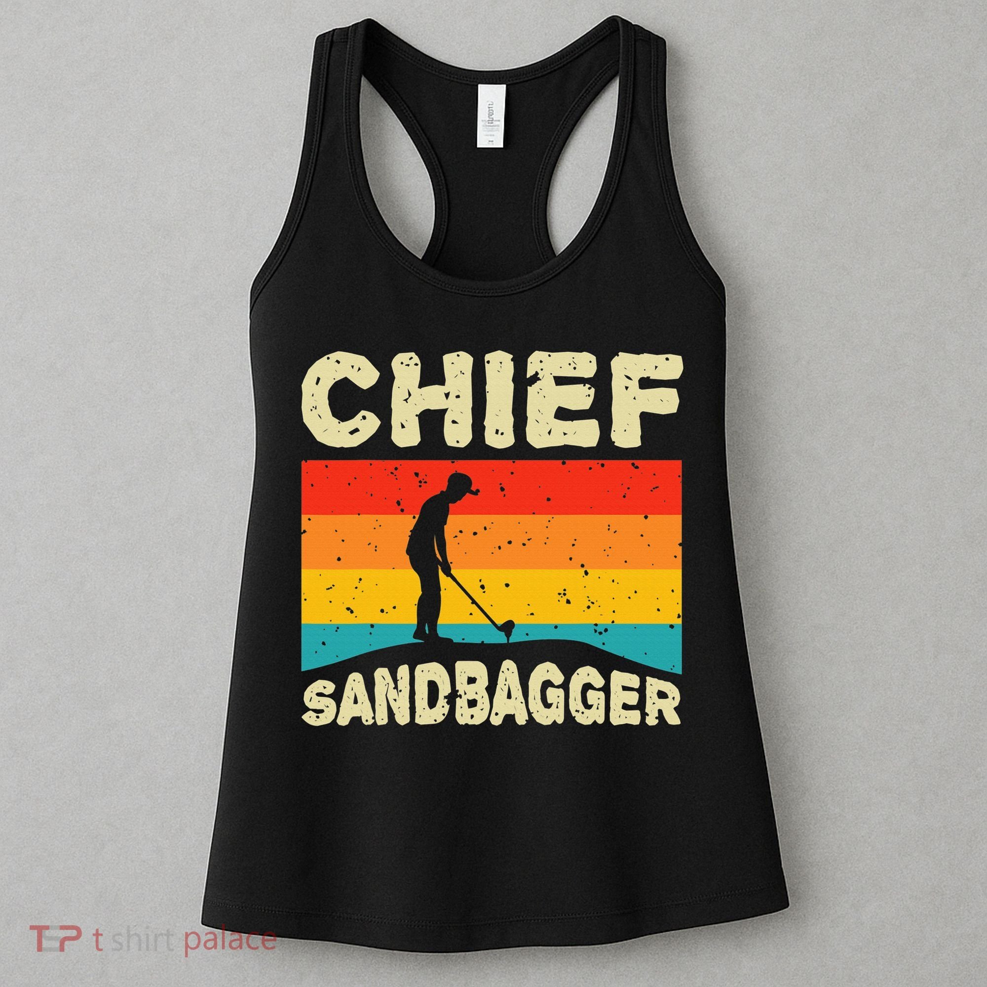 Chief Sandbagger Golfer Player Golf Lover Women's Tank Top