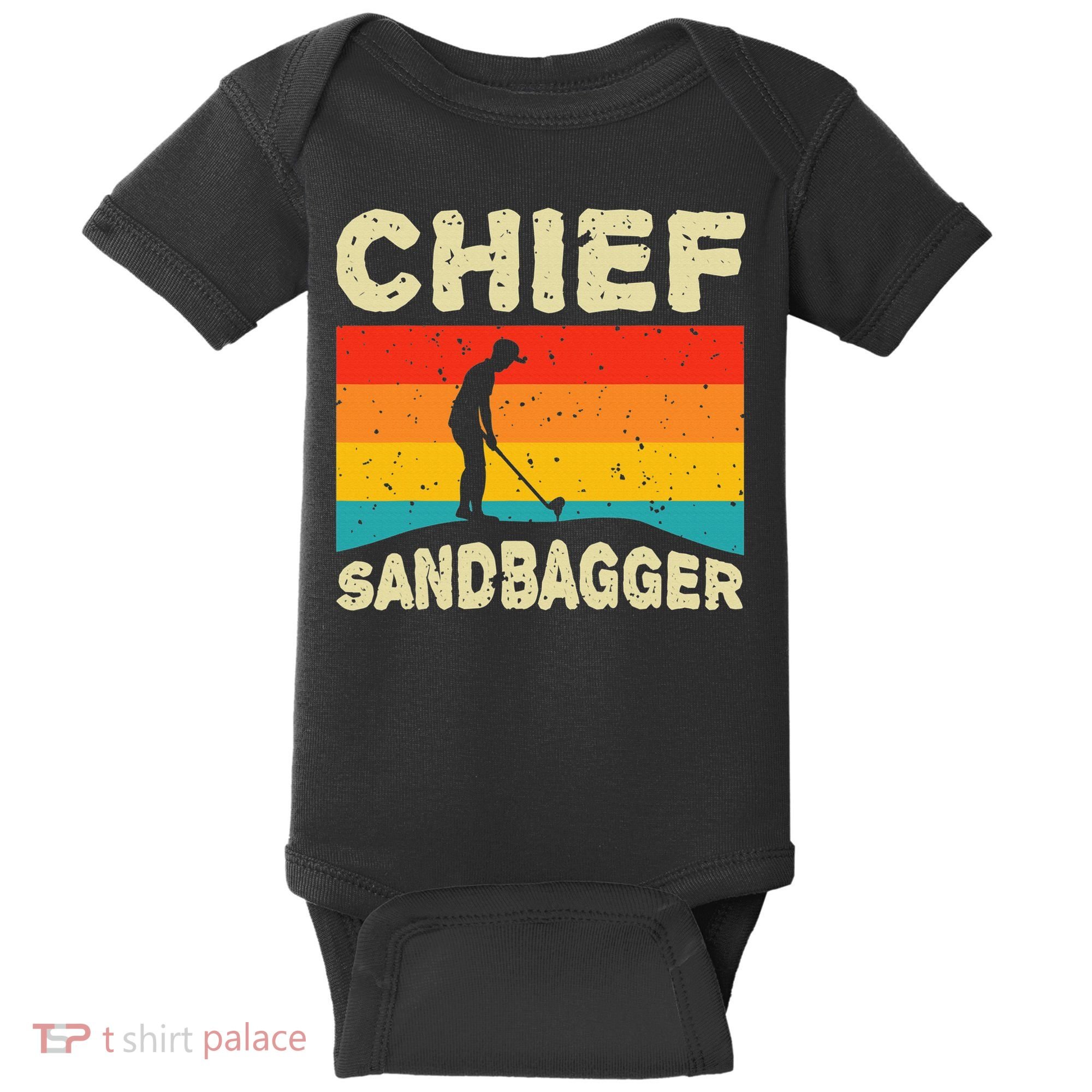 Chief Sandbagger Golfer Player Golf Lover Baby Bodysuit