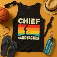 Chief Sandbagger Golfer Player Golf Lover Tank Top thumb 4