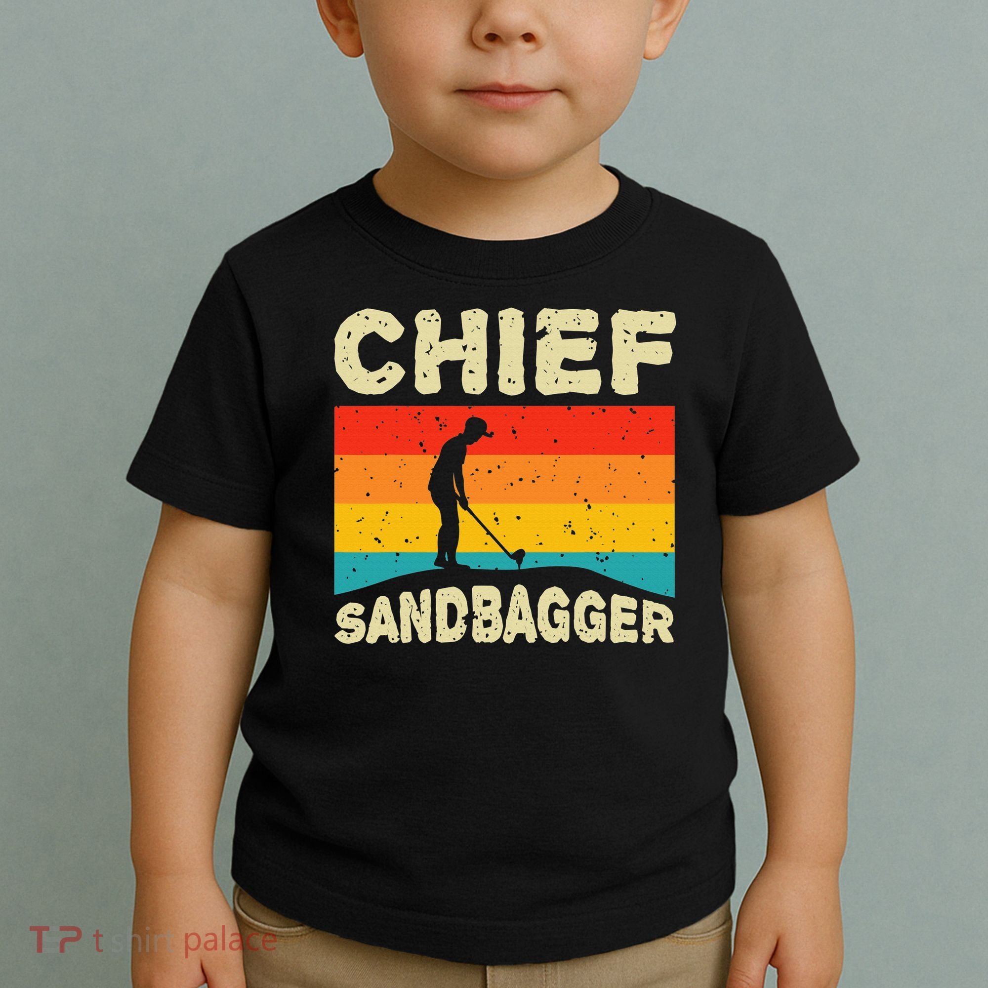 Chief Sandbagger Golfer Player Golf Lover Toddler T-Shirt