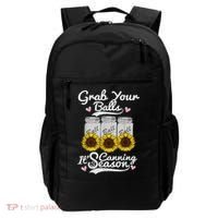 Canning Sunflower Grab Your Balls Its Canning Season Backpack thumb 0