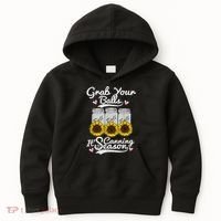 Canning Sunflower Grab Your Balls Its Canning Season Kids Hoodie thumb 0