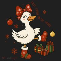 Christmas Silly Goose On The Loose Funny Women's Sweatshirt thumb 2
