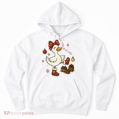 Christmas Silly Goose On The Loose Funny Hoodie