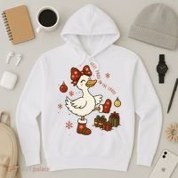 Christmas Silly Goose On The Loose Funny Hoodie thumb 3