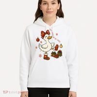 Christmas Silly Goose On The Loose Funny Hoodie thumb 5