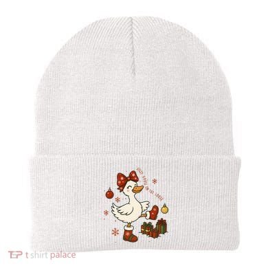 Christmas Silly Goose On The Loose Funny Beanie