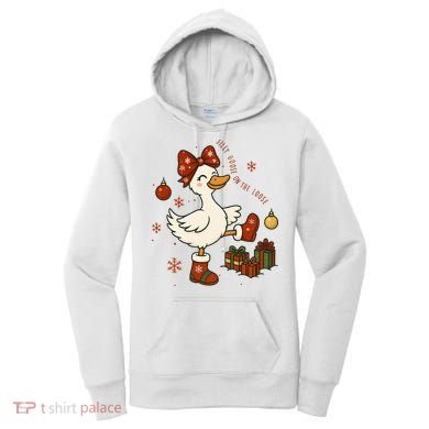 Christmas Silly Goose On The Loose Funny Women's Hoodie