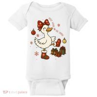 Christmas Silly Goose On The Loose Funny Baby Bodysuit thumb 0