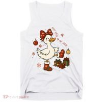 Christmas Silly Goose On The Loose Funny Tank Top thumb 0