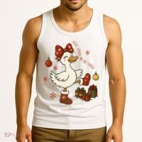 Christmas Silly Goose On The Loose Funny Tank Top thumb 3