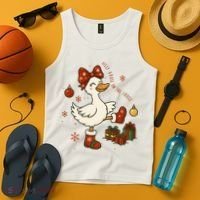 Christmas Silly Goose On The Loose Funny Tank Top thumb 4