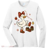 Christmas Silly Goose On The Loose Funny Women's Long Sleeve Shirt thumb 0