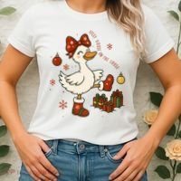 Christmas Silly Goose On The Loose Funny Women's T-Shirt thumb 2