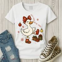 Christmas Silly Goose On The Loose Funny Women's T-Shirt thumb 3