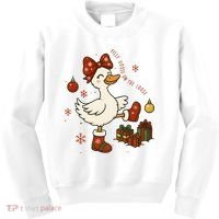 Christmas Silly Goose On The Loose Funny Kids Sweatshirt thumb 0