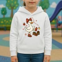 Christmas Silly Goose On The Loose Funny Kids Hoodie thumb 3