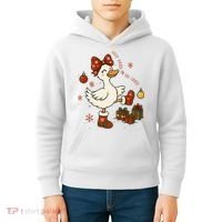 Christmas Silly Goose On The Loose Funny Kids Hoodie thumb 4