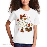 Christmas Silly Goose On The Loose Funny Kids T-Shirt thumb 2