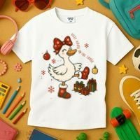 Christmas Silly Goose On The Loose Funny Kids T-Shirt thumb 3