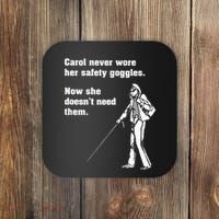 Carol Safety Goggles Funny Science T Chemistry Coaster thumb 0