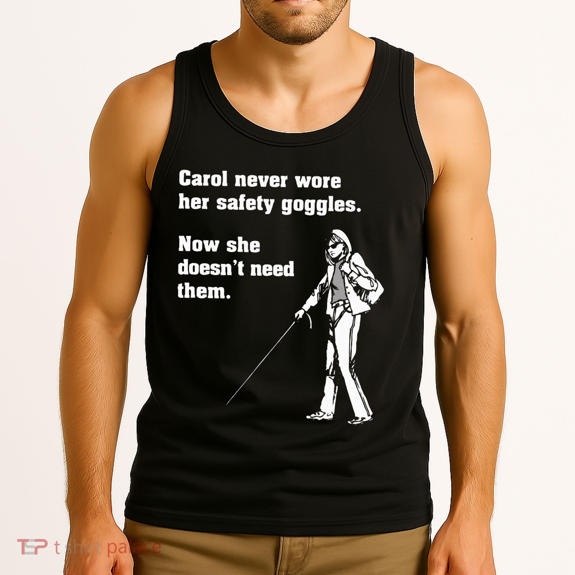 Carol Safety Goggles Funny Science T Chemistry Tank Top
