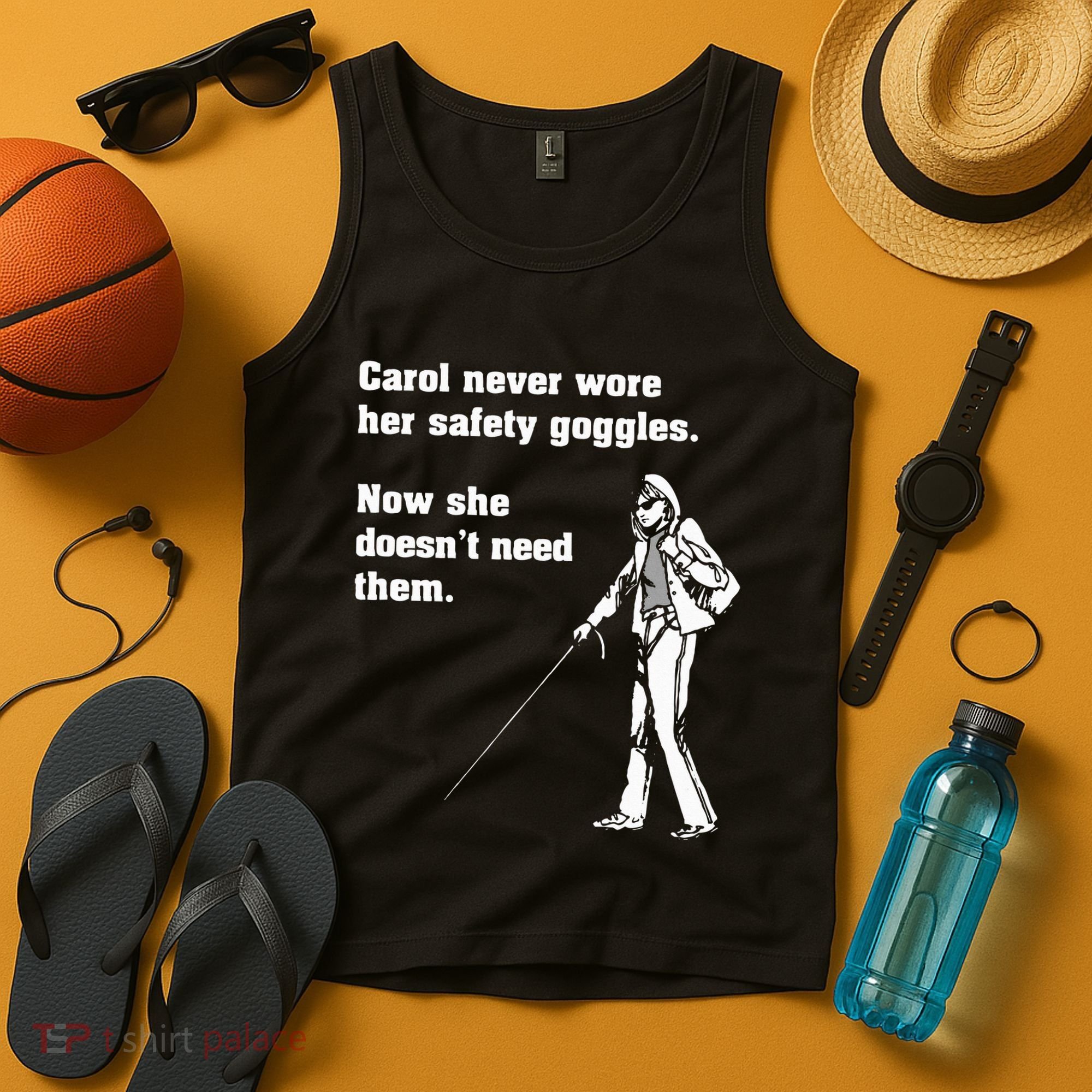 Carol Safety Goggles Funny Science T Chemistry Tank Top
