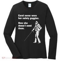 Carol Safety Goggles Funny Science T Chemistry Women's Long Sleeve Shirt thumb 0