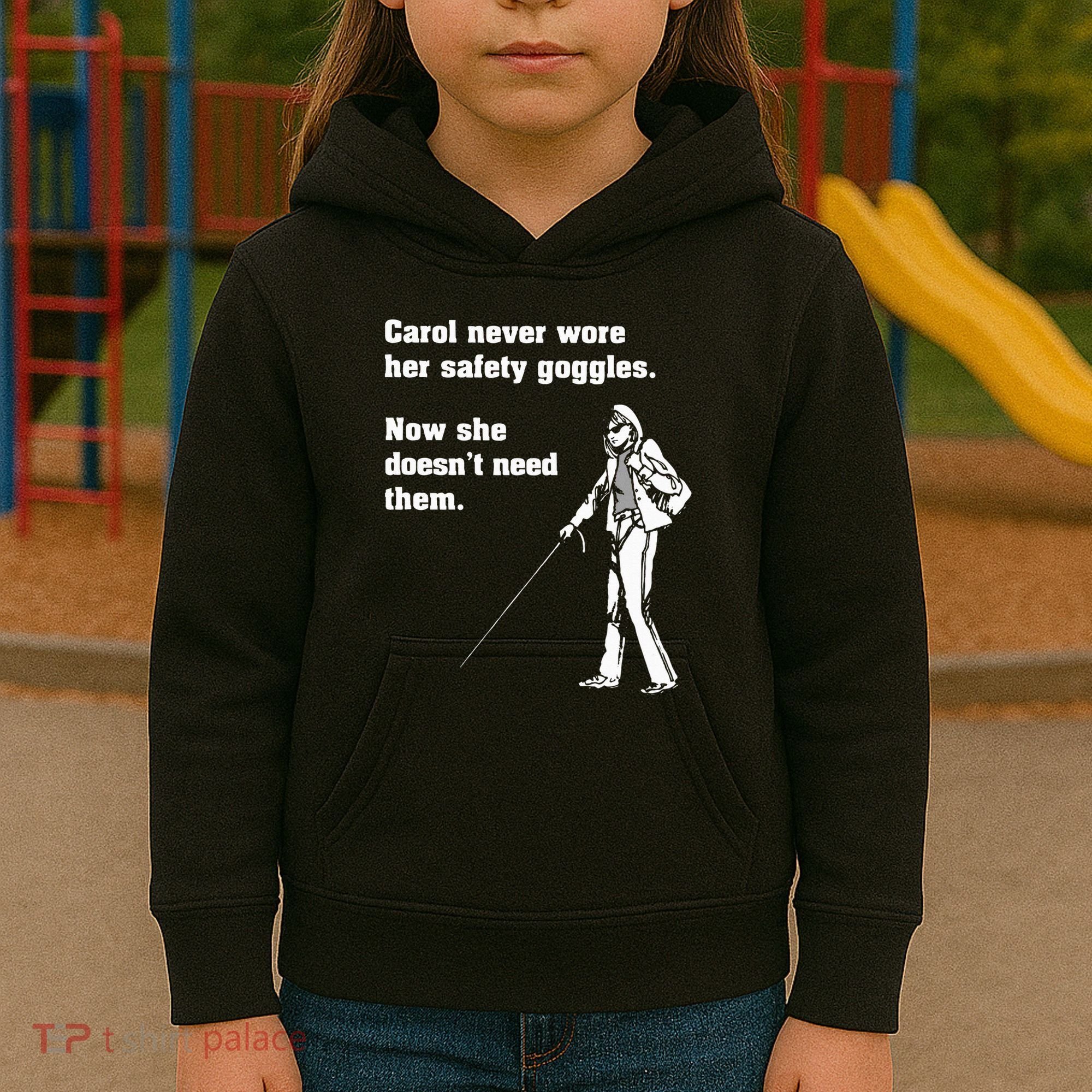 Carol Safety Goggles Funny Science T Chemistry Kids Hoodie