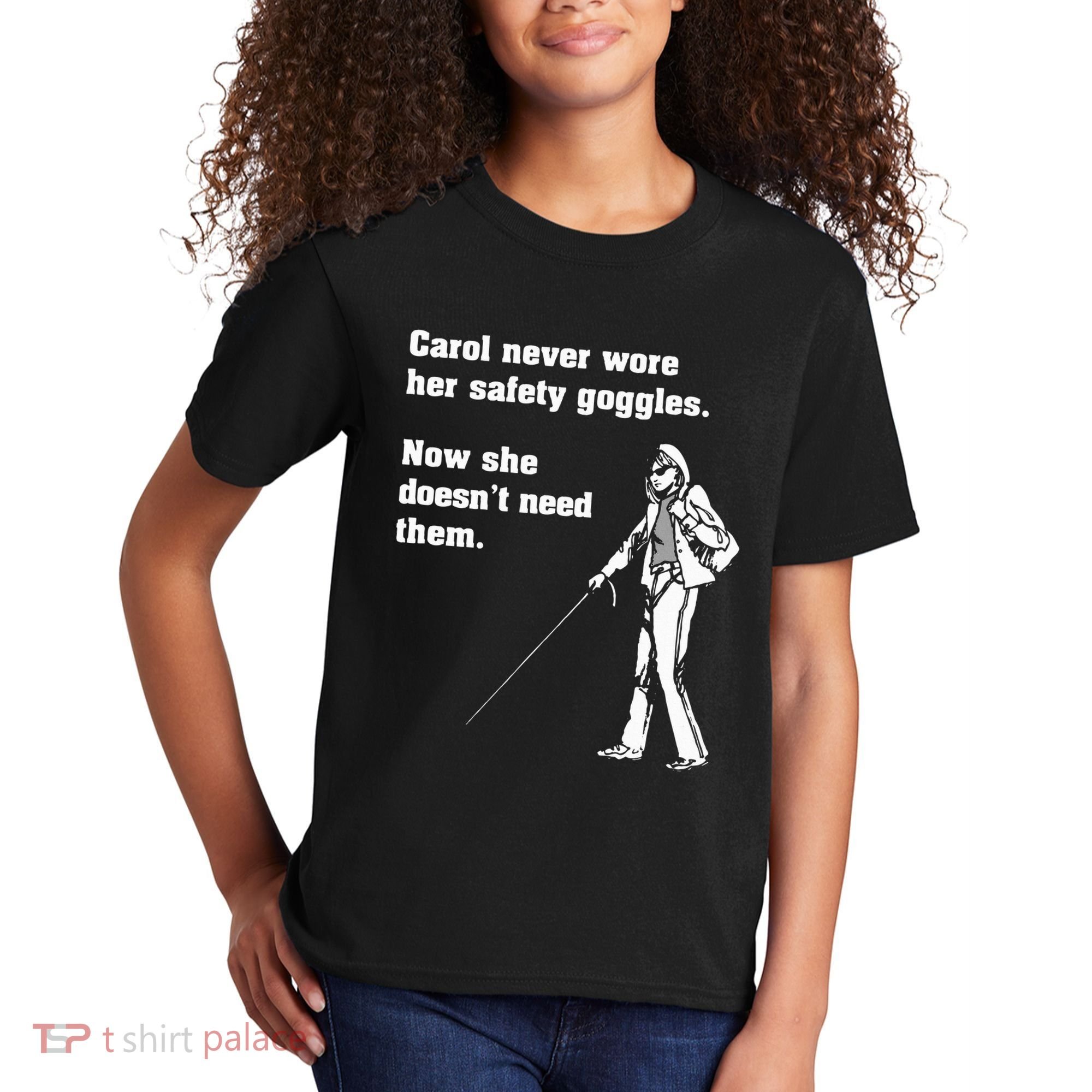Carol Safety Goggles Funny Science T Chemistry Kids T-Shirt