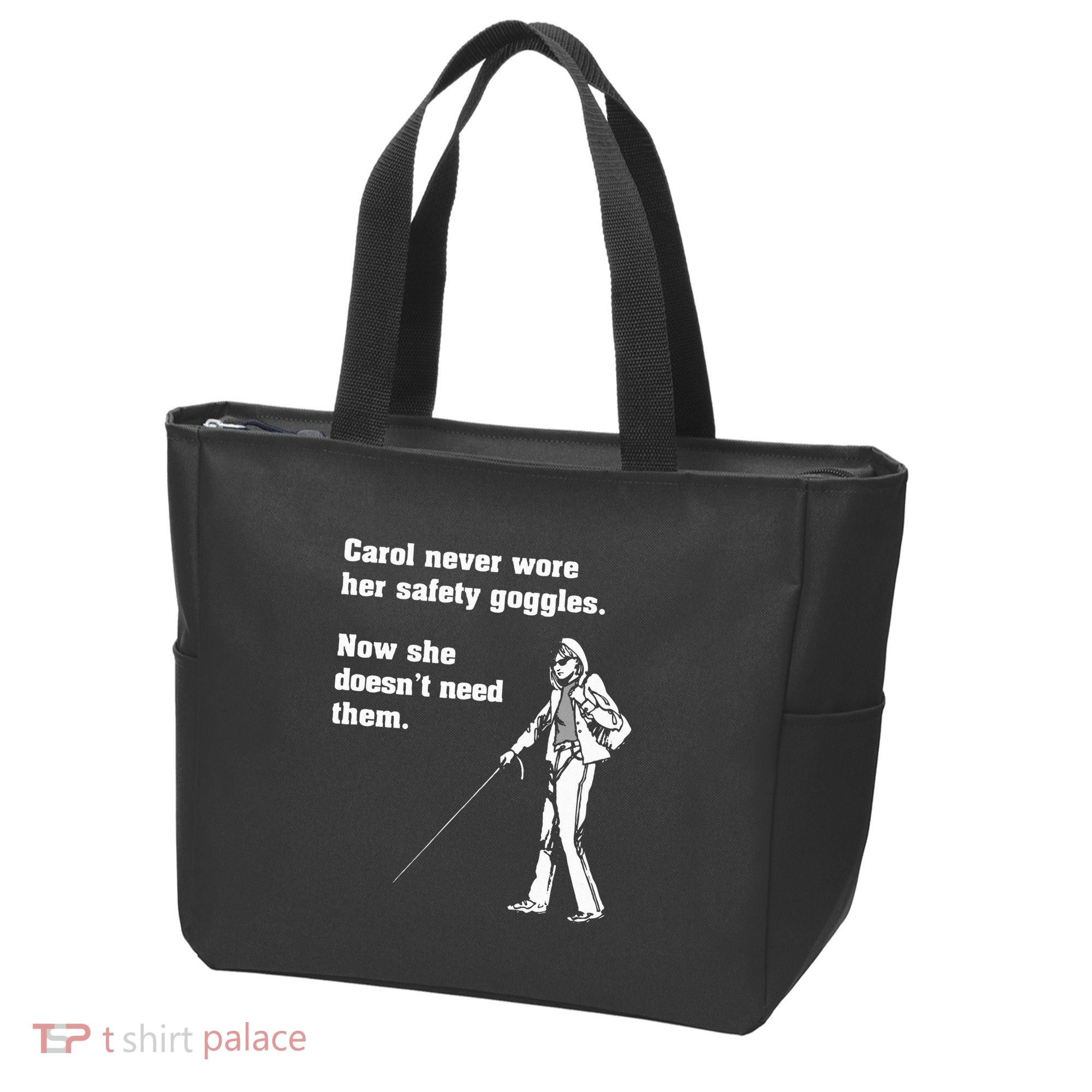 Carol Safety Goggles Funny Science T Chemistry Tote Bag