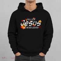 Christian Sayings Gifts Halloween Fall For Jesus Religious Hoodie thumb 0