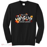 Christian Sayings Gifts Halloween Fall For Jesus Religious Sweatshirt thumb 0