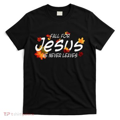 Christian Sayings Gifts Halloween Fall For Jesus Religious T-Shirt
