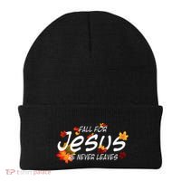 Christian Sayings Gifts Halloween Fall For Jesus Religious Beanie thumb 0