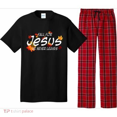 Christian Sayings Gifts Halloween Fall For Jesus Religious Pajama Set