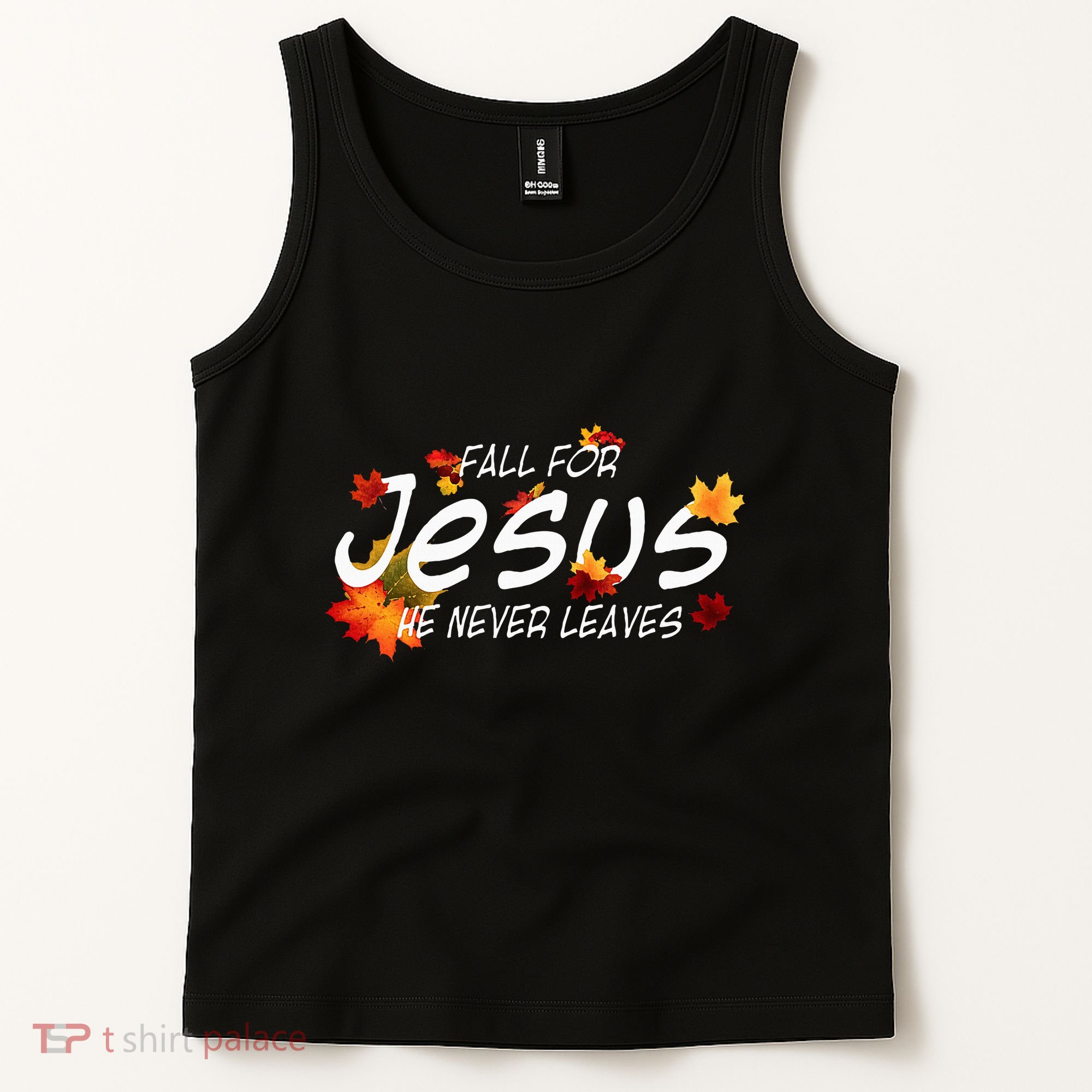 Christian Sayings Gifts Halloween Fall For Jesus Religious Tank Top