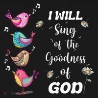 Cute Sing Goodness Of God Christian Bible Verse Coaster thumb 2
