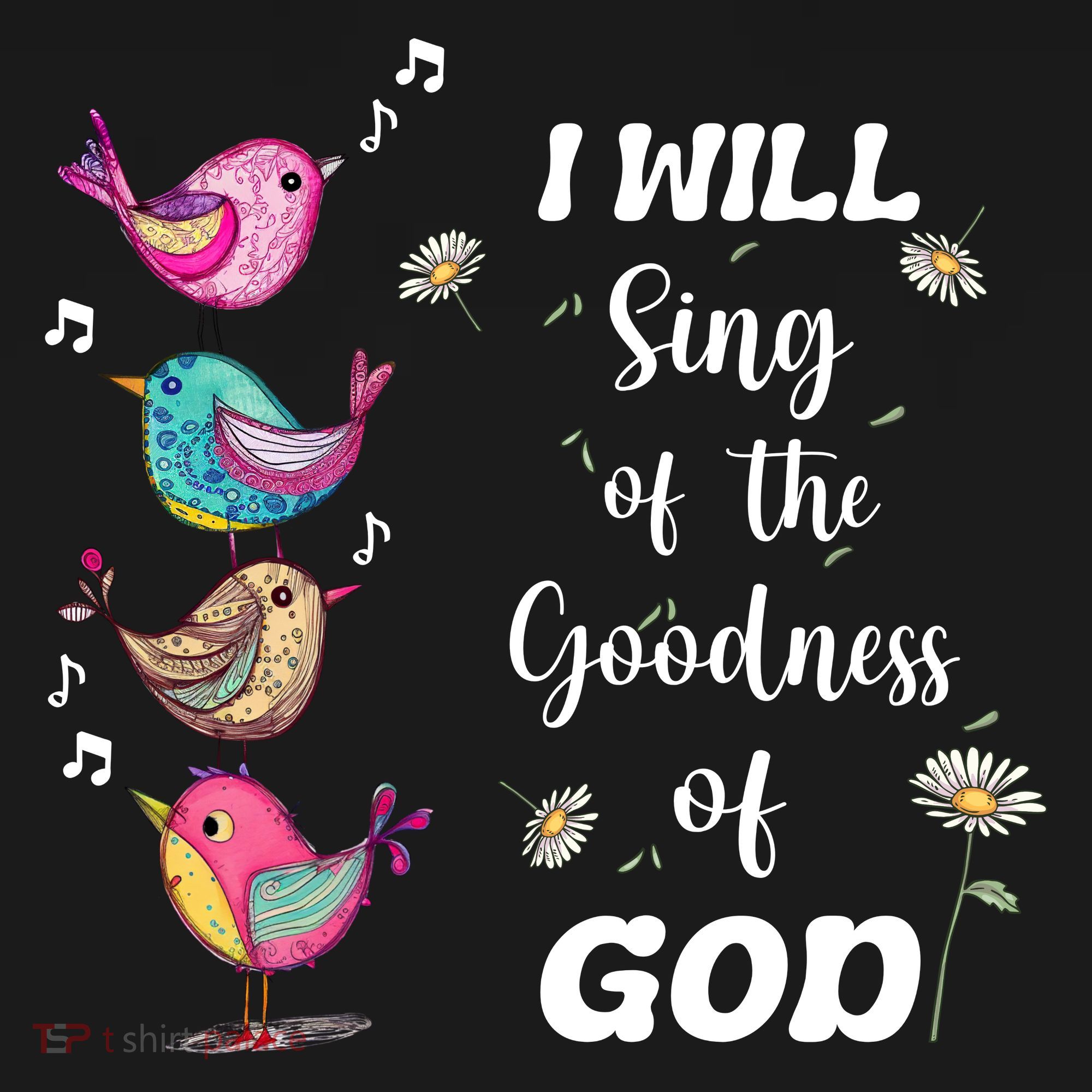 Cute Sing Goodness Of God Christian Bible Verse Coaster