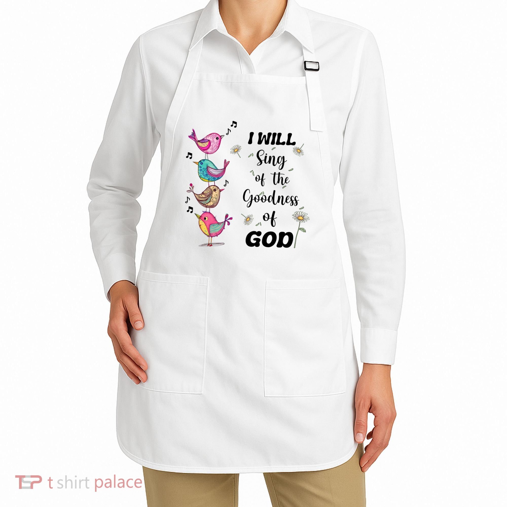 Cute Sing Goodness Of God Christian Bible Verse Apron