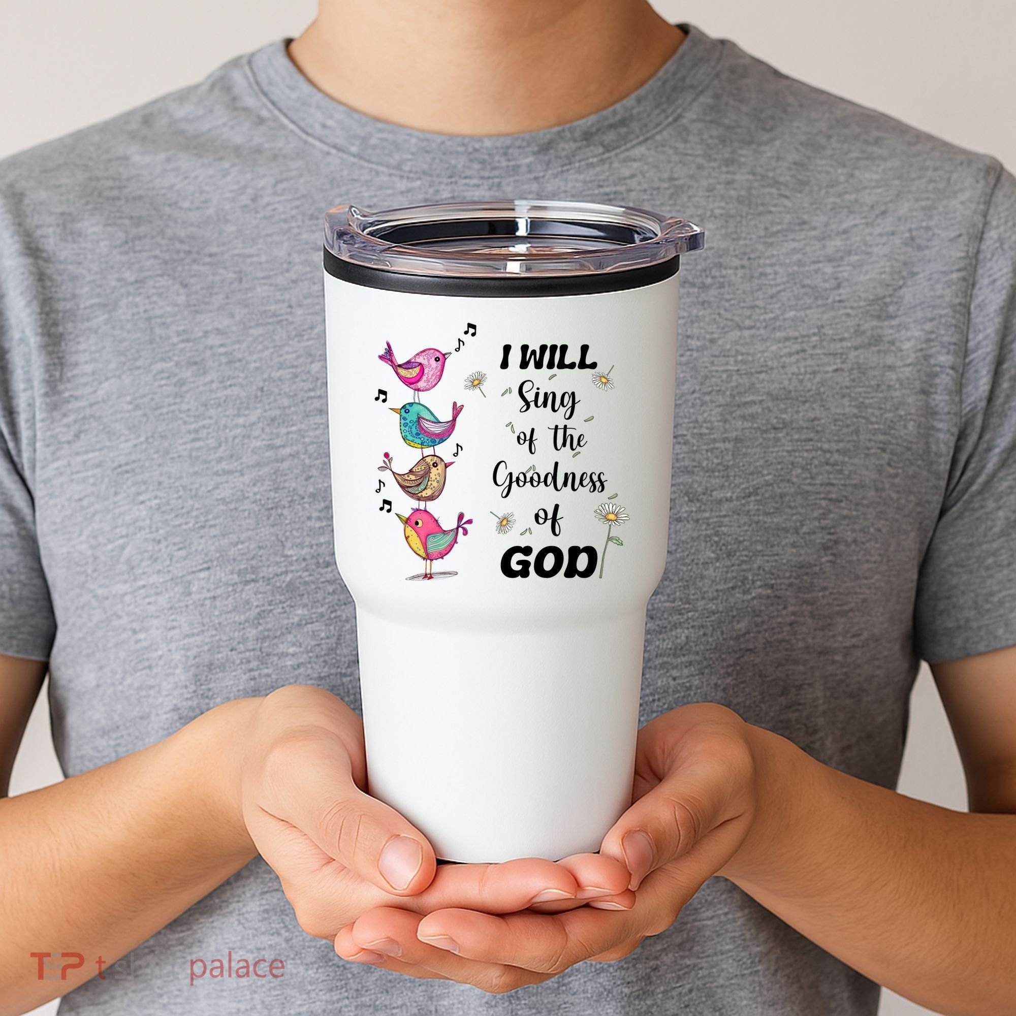 Cute Sing Goodness Of God Christian Bible Verse Tumbler