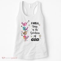 Cute Sing Goodness Of God Christian Bible Verse Women's Tank Top thumb 0