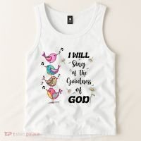 Cute Sing Goodness Of God Christian Bible Verse Tank Top thumb 2