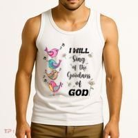 Cute Sing Goodness Of God Christian Bible Verse Tank Top thumb 3