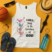 Cute Sing Goodness Of God Christian Bible Verse Tank Top thumb 4