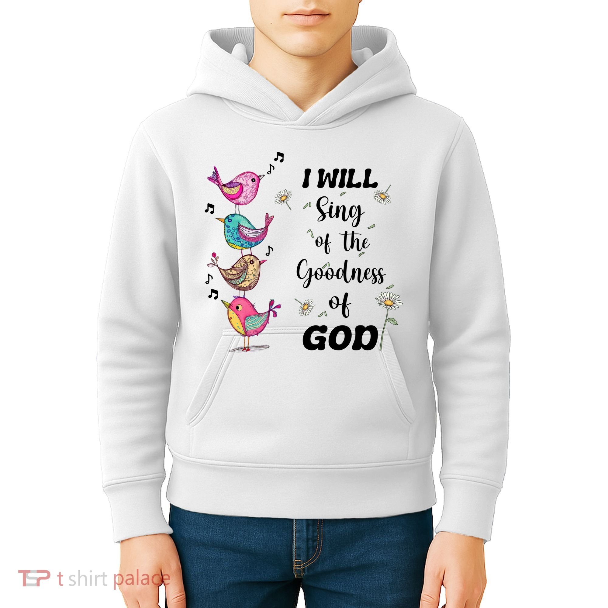 Cute Sing Goodness Of God Christian Bible Verse Kids Hoodie