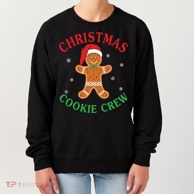 Christmas Santa Hat Gingerbread Cookie Crew Baking Team Great Gift Women's Sweatshirt